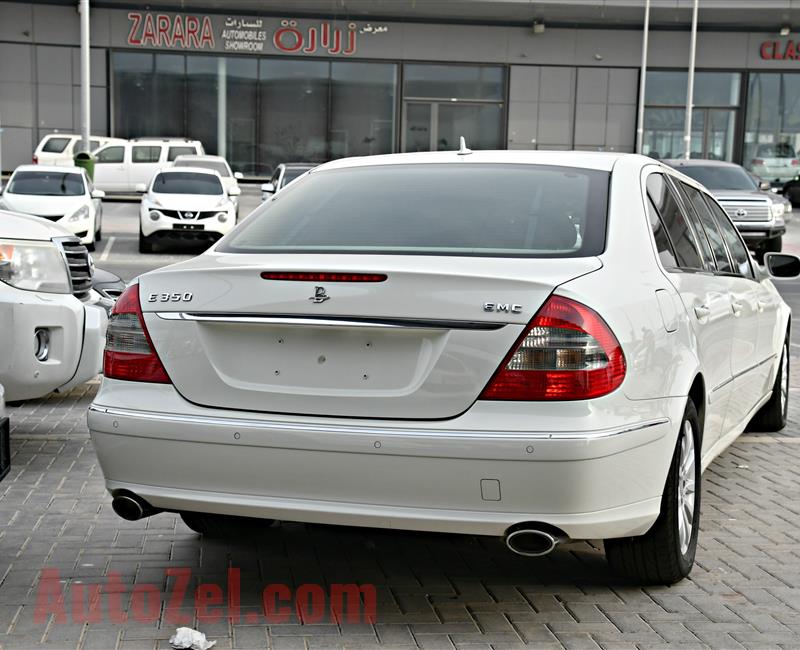 MERCEDES BENZ E350 MODEL 2009 - WHITE - 38,000 KM - V6 - GCC 