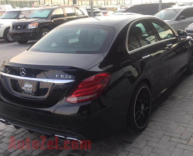 MERCEDES-BENZ C63- 2017- BLACK- 20 000 KM- AMERICAN SPECS