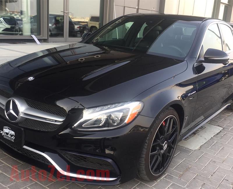 MERCEDES-BENZ C63- 2017- BLACK- 20 000 KM- AMERICAN SPECS