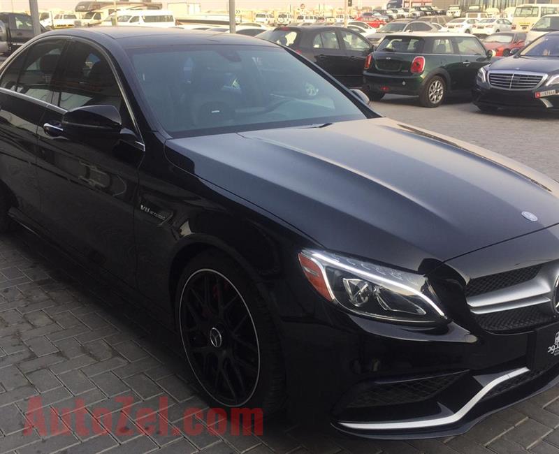 MERCEDES-BENZ C63- 2017- BLACK- 20 000 KM- AMERICAN SPECS