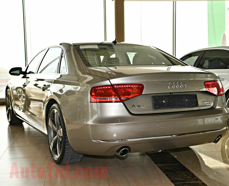 AUDI A8L 3.0 MODEL 2013 - GOLD - 235,000 KM - V6 - GCC 