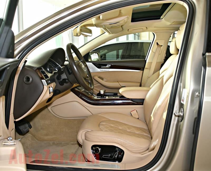 AUDI A8L 3.0 MODEL 2013 - GOLD - 235,000 KM - V6 - GCC 