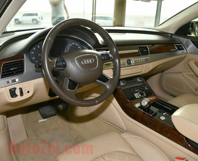 AUDI A8L 3.0 MODEL 2013 - GOLD - 235,000 KM - V6 - GCC 