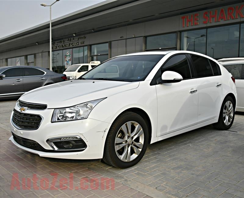 CHEVROLET CRUZE LT MODEL 2016 - WHITE - 70,000 KM - V4 - GCC 