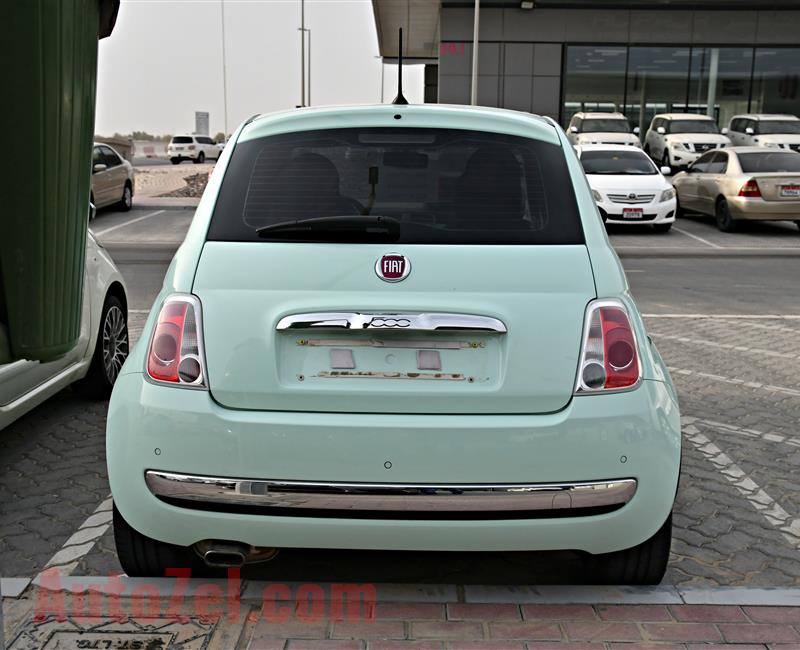 FIATC500 MODEL 2015 - LIGHT GREEN - 44,000 KM - V4 - GCC 