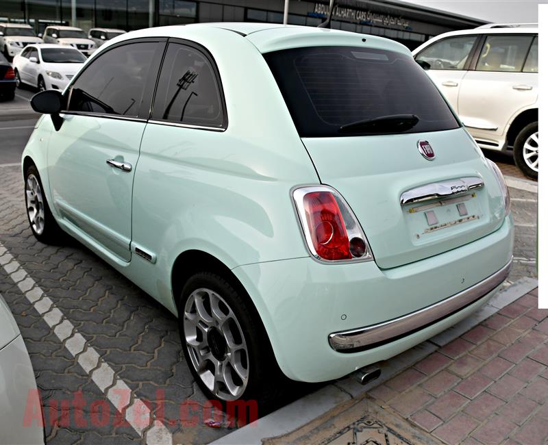 FIATC500 MODEL 2015 - LIGHT GREEN - 44,000 KM - V4 - GCC 