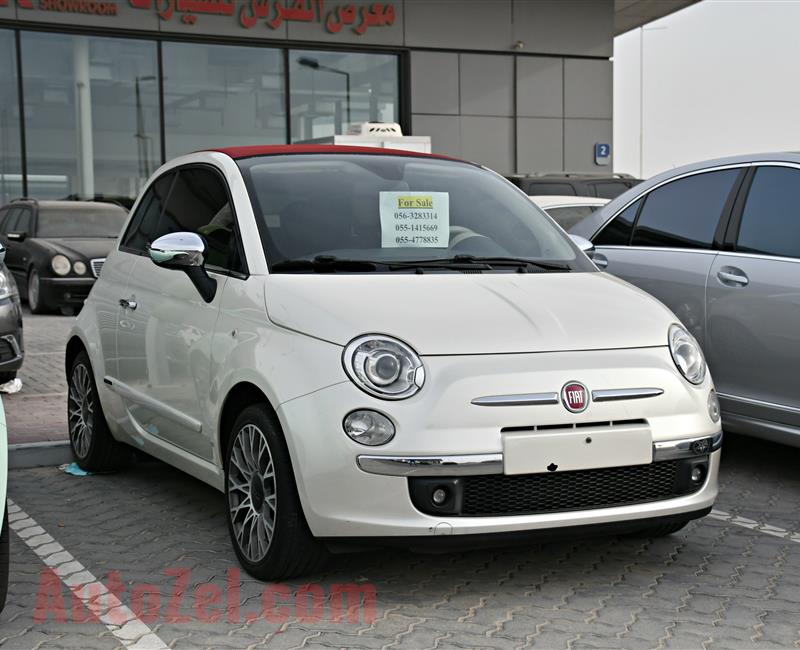 FIAT C500 MODEL 2013 - WHITE - 74,000 KM - V4 - GCC 