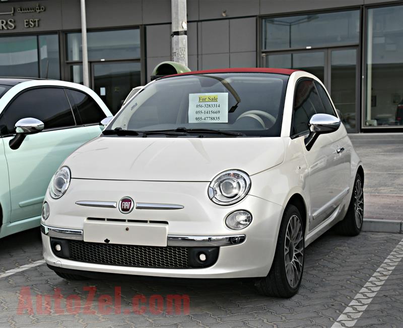 FIAT C500 MODEL 2013 - WHITE - 74,000 KM - V4 - GCC 