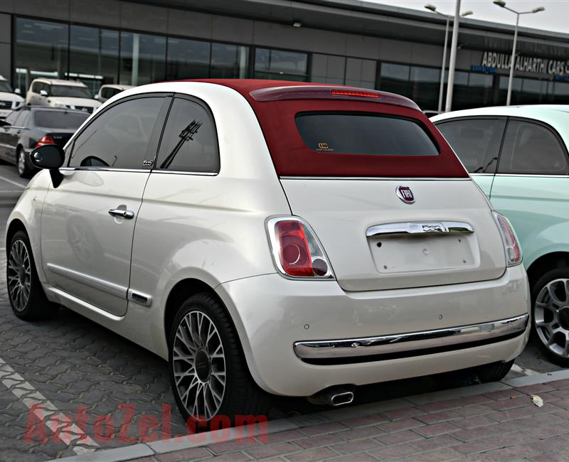 FIAT C500 MODEL 2013 - WHITE - 74,000 KM - V4 - GCC 