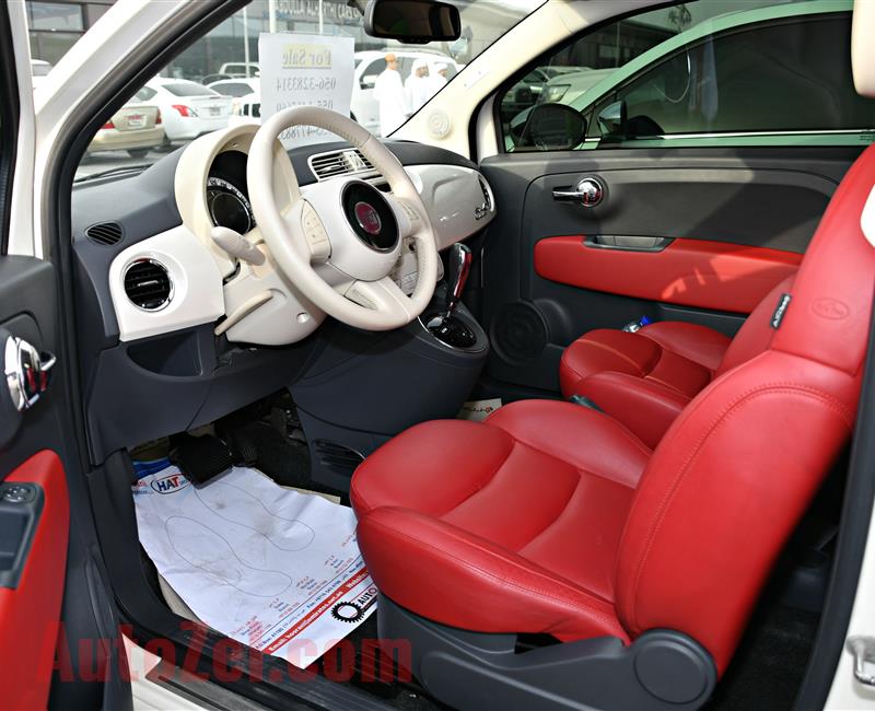 FIAT C500 MODEL 2013 - WHITE - 74,000 KM - V4 - GCC 