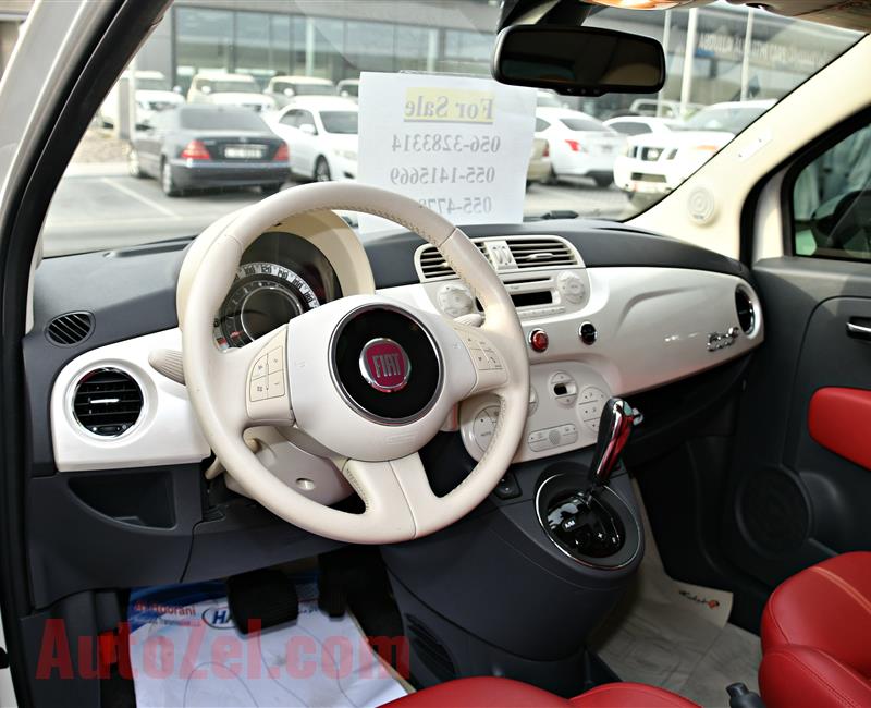 FIAT C500 MODEL 2013 - WHITE - 74,000 KM - V4 - GCC 