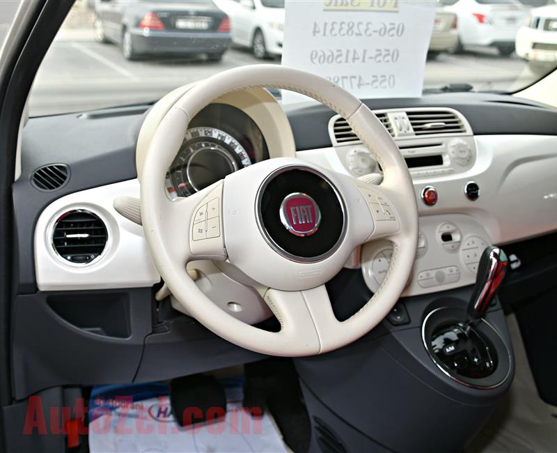 FIAT C500 MODEL 2013 - WHITE - 74,000 KM - V4 - GCC 