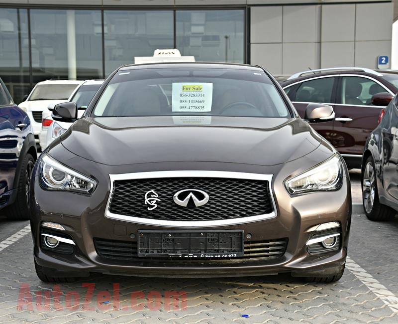 INFINITI Q50 MODEL 2016 - BROWN - 104,000 KM - V4 - GCC 