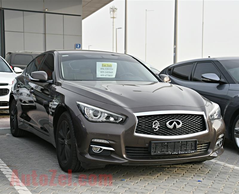 INFINITI Q50 MODEL 2016 - BROWN - 104,000 KM - V4 - GCC 