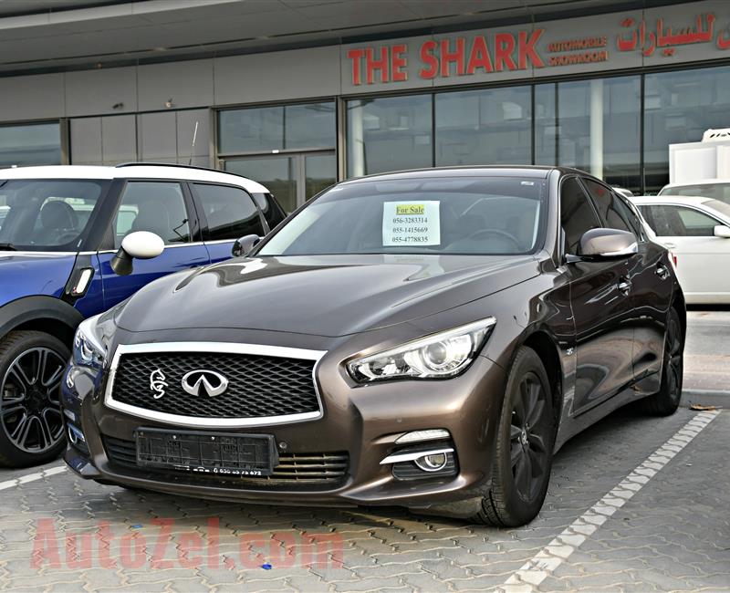 INFINITI Q50 MODEL 2016 - BROWN - 104,000 KM - V4 - GCC 