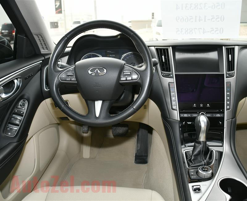 INFINITI Q50 MODEL 2016 - BROWN - 104,000 KM - V4 - GCC 