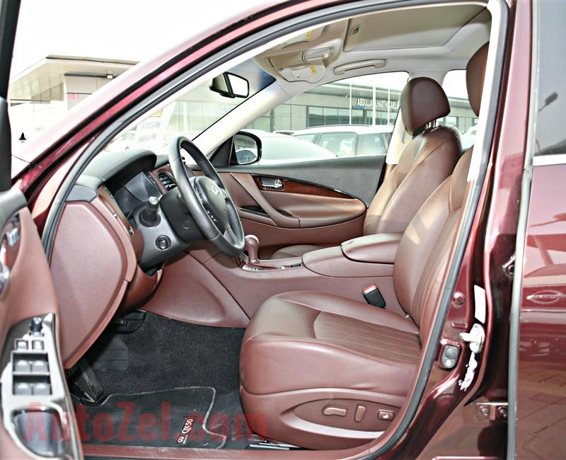 INFINITI QX50 MODEL 2015 - MAROON - 115,000 KM - V6 - GCC 