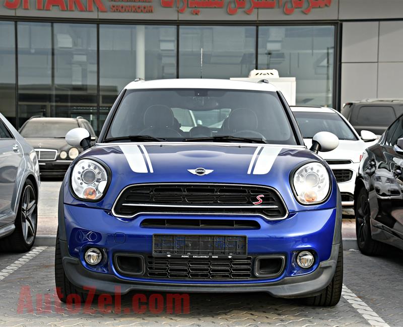 MINI COOPER ( COUNTRY MAN ) MODEL 2015 - BLUE - 25,000 KM - V4 - GCC 