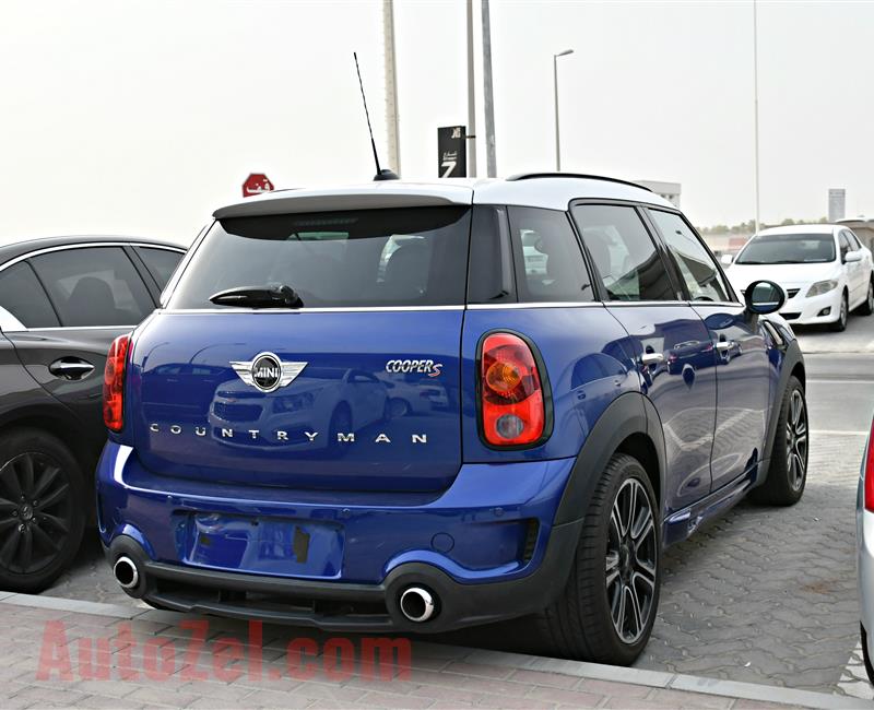 MINI COOPER ( COUNTRY MAN ) MODEL 2015 - BLUE - 25,000 KM - V4 - GCC 