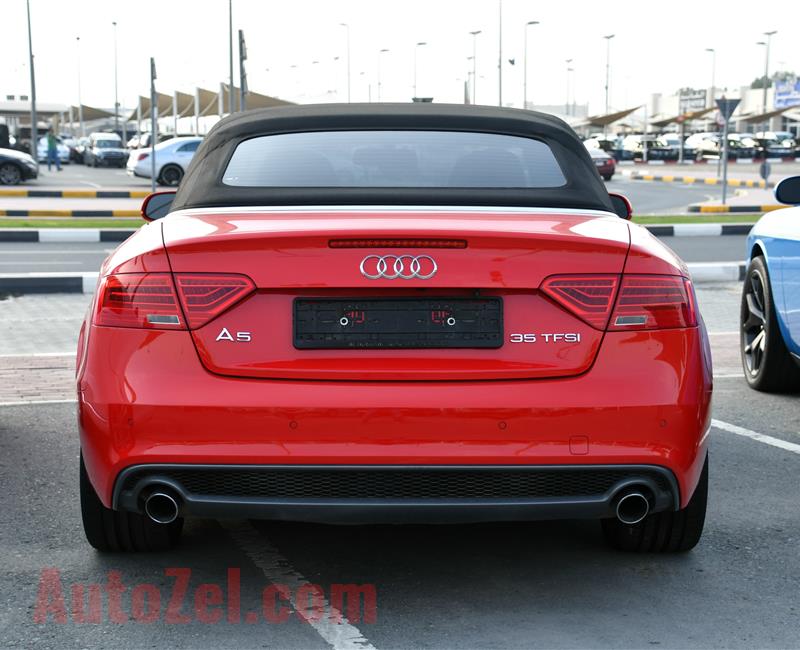 AUDI A5 35 TFSI, V4- 2015- RED- 57 000 KM- GCC