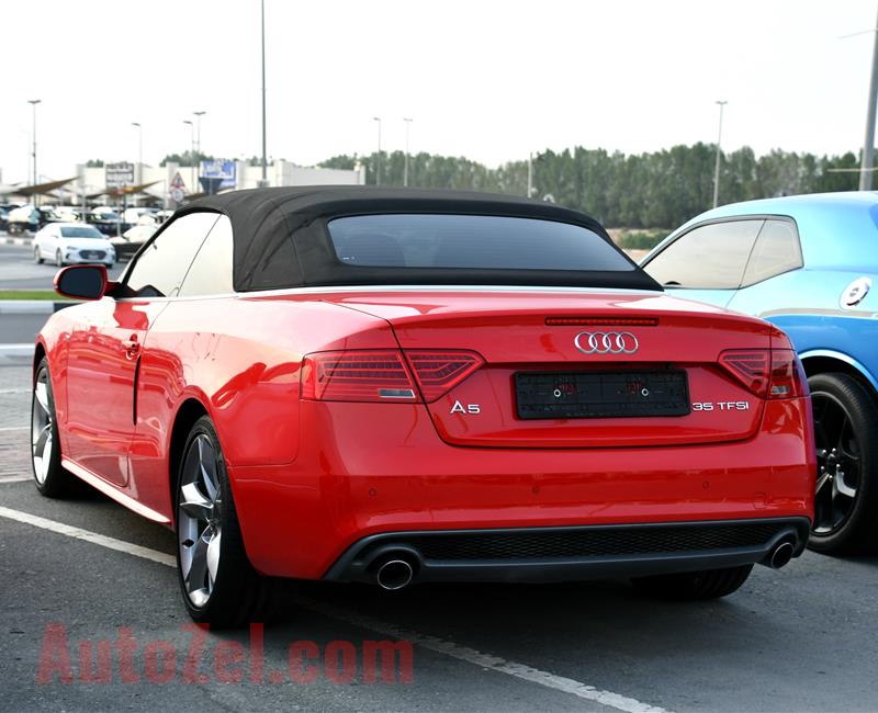 AUDI A5 35 TFSI, V4- 2015- RED- 57 000 KM- GCC