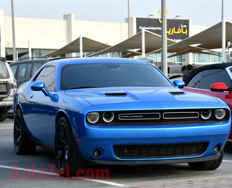 DODGE CHALLENGER, V6- 2015- BLUE- 113 000 KM- GCC