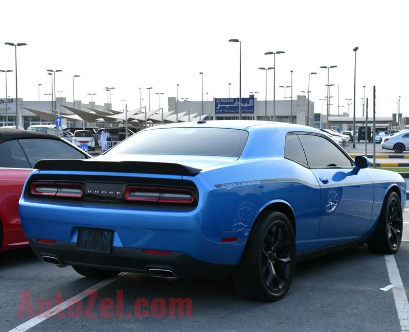 DODGE CHALLENGER, V6- 2015- BLUE- 113 000 KM- GCC