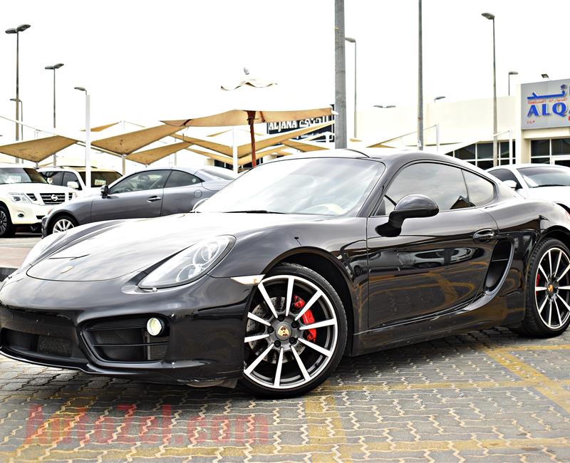 PORSCHE CAYMAN S MODEL 2014 - BLACK - 153,000 KM  - V6 - GCC 