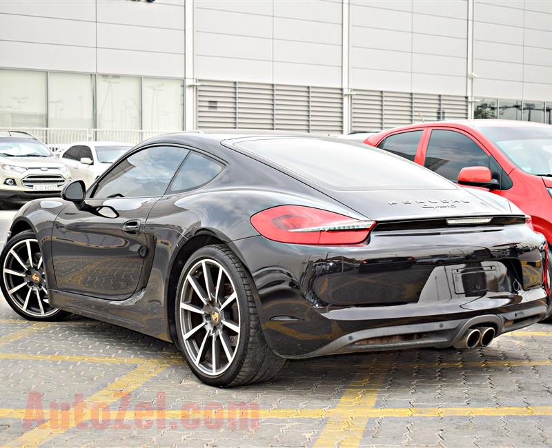 PORSCHE CAYMAN S MODEL 2014 - BLACK - 153,000 KM  - V6 - GCC 