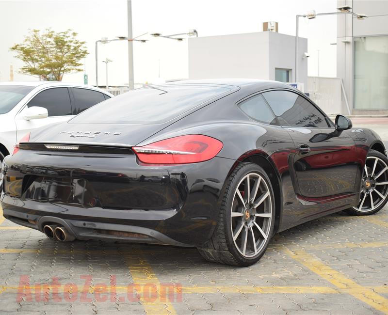 PORSCHE CAYMAN S MODEL 2014 - BLACK - 153,000 KM  - V6 - GCC 