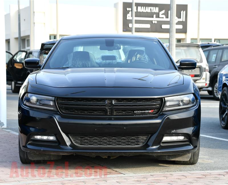 DODGE CHARGER SXT, V6- 2015- BLACK- 147 000 KM- GCC