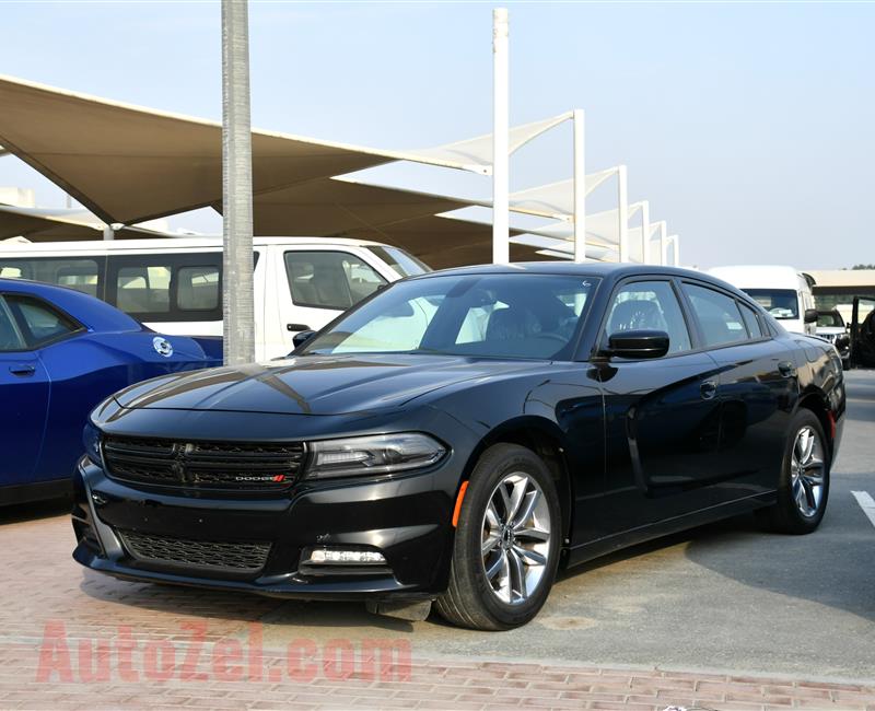 DODGE CHARGER SXT, V6- 2015- BLACK- 147 000 KM- GCC