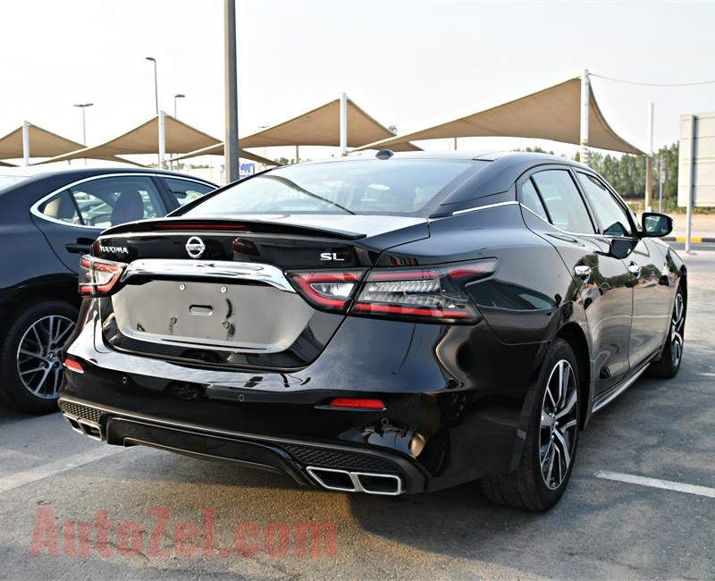 NISSAN MAXIMA SL MODEL 2019 - BLACK - 4000 MILEAGE - CAR SPECS IS AMERICAN 