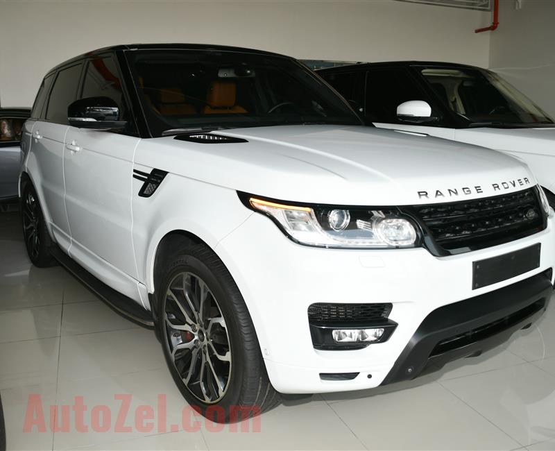 RANGE ROVER SPORT SUPERCHARGED, V8- 2014- WHITE- 160 000 KM- GCC