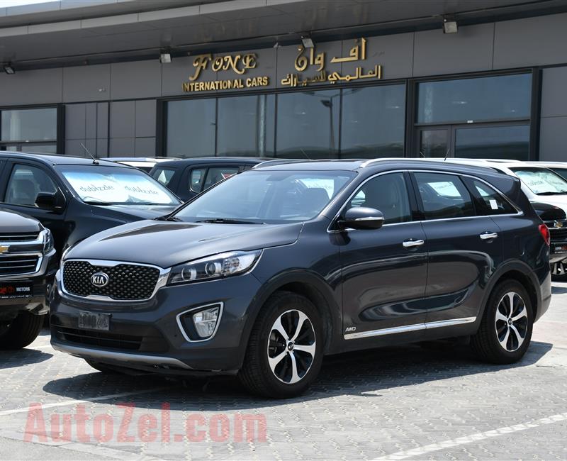 KIA SORENTO, V6- 2016- GREY- 67 000 KM- GCC