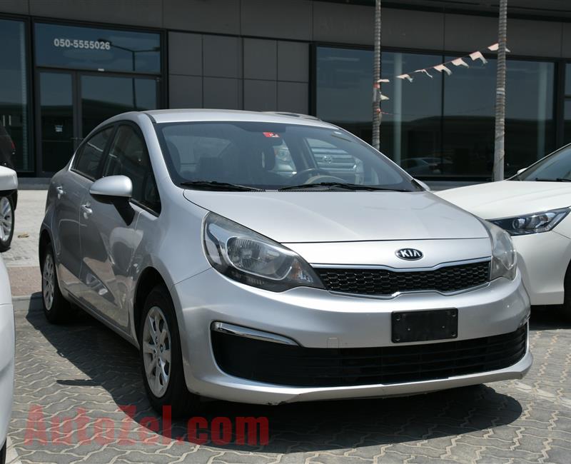 KIA RIO, V4- 2016- SILVER- 53 000 KM- GCC