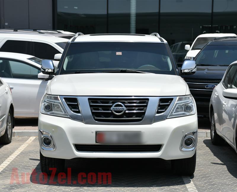 NISSAN PATROL PLATINUM, V8- 2013- WHITE- 220 000 KM- GCC