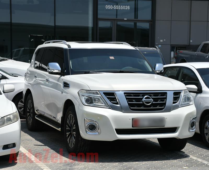 NISSAN PATROL PLATINUM, V8- 2013- WHITE- 220 000 KM- GCC