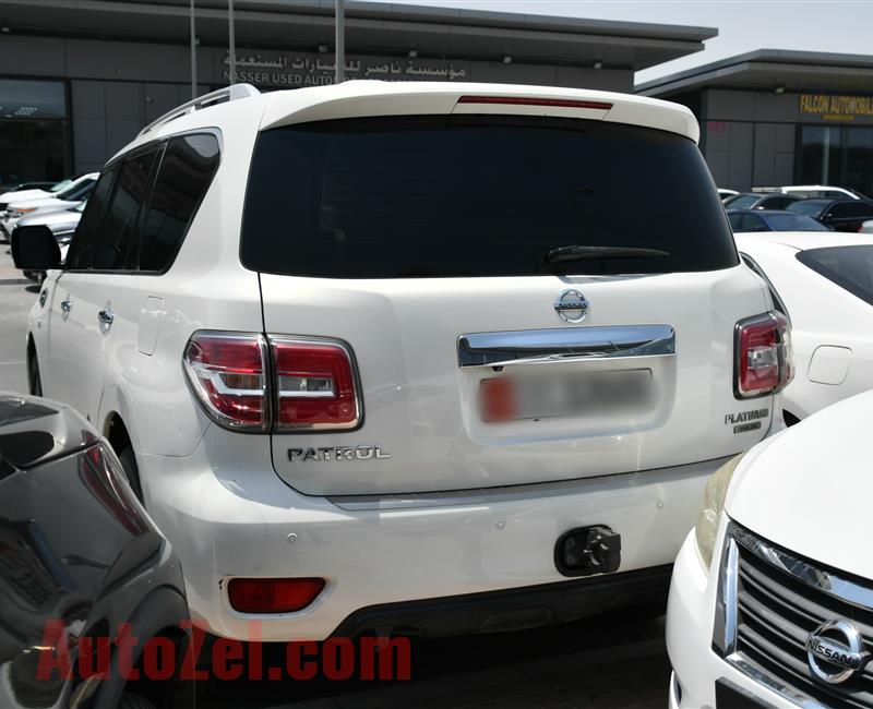 NISSAN PATROL PLATINUM, V8- 2013- WHITE- 220 000 KM- GCC