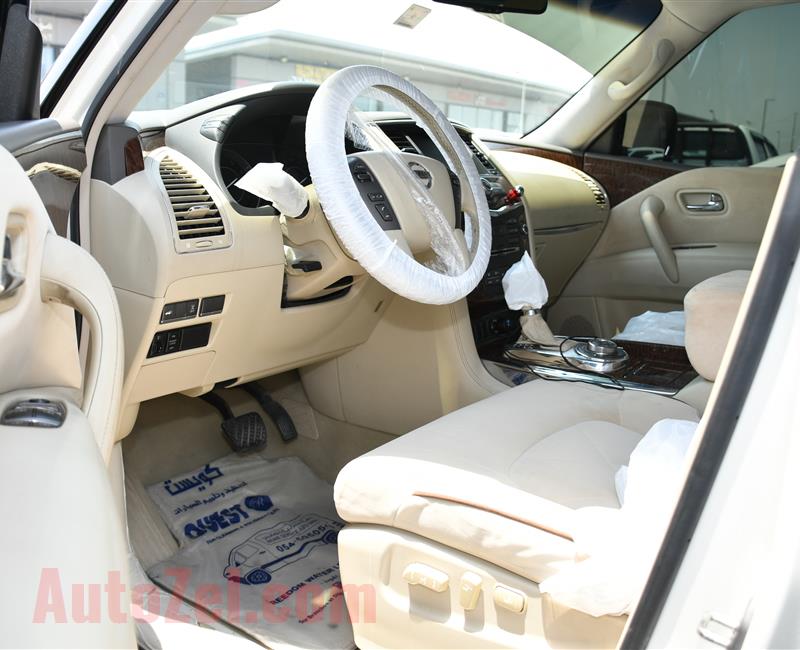 NISSAN PATROL PLATINUM, V8- 2013- WHITE- 220 000 KM- GCC