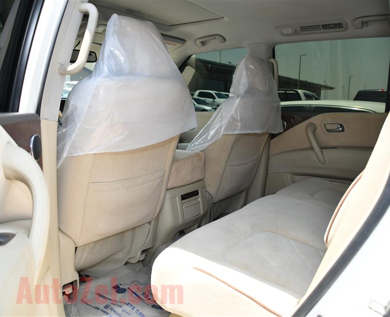 NISSAN PATROL PLATINUM, V8- 2013- WHITE- 220 000 KM- GCC