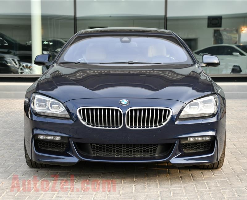 BMW 650i- 2014- BLUE- 174 000 KM- GCC