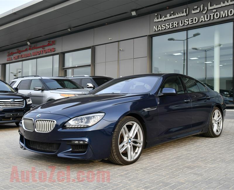 BMW 650i- 2014- BLUE- 174 000 KM- GCC
