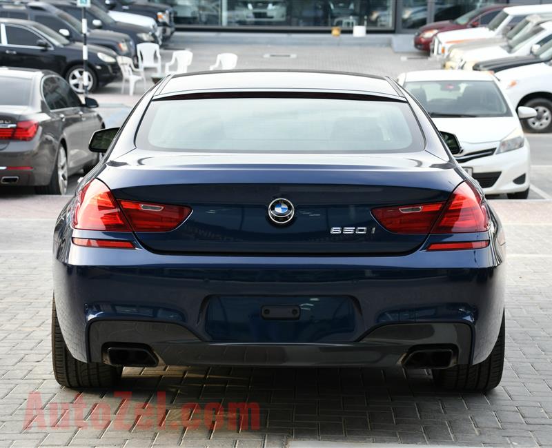 BMW 650i- 2014- BLUE- 174 000 KM- GCC