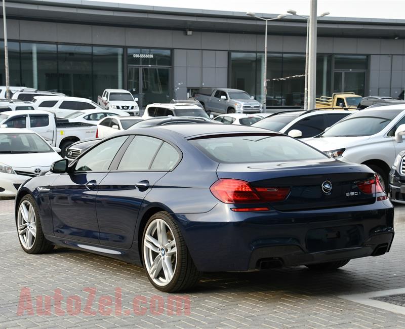 BMW 650i- 2014- BLUE- 174 000 KM- GCC