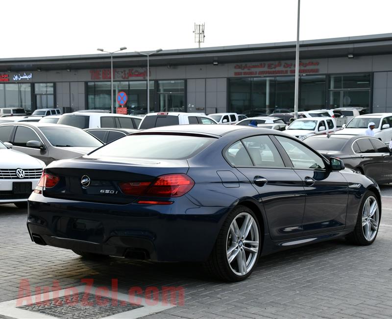 BMW 650i- 2014- BLUE- 174 000 KM- GCC