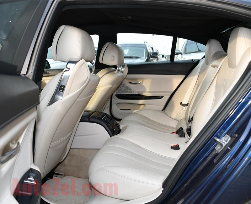 BMW 650i- 2014- BLUE- 174 000 KM- GCC