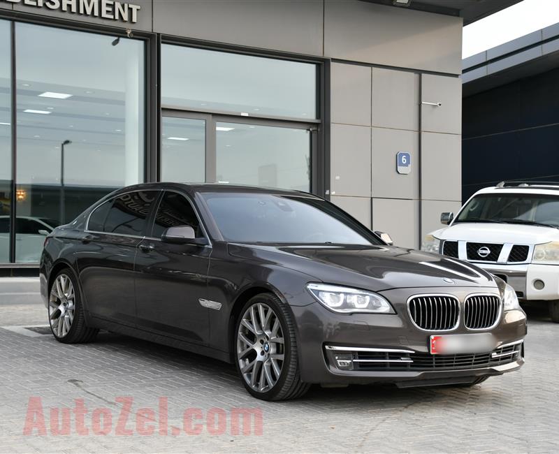 BMW 750Li, V8- 2013- BROWN- 185 000 KM- GCC