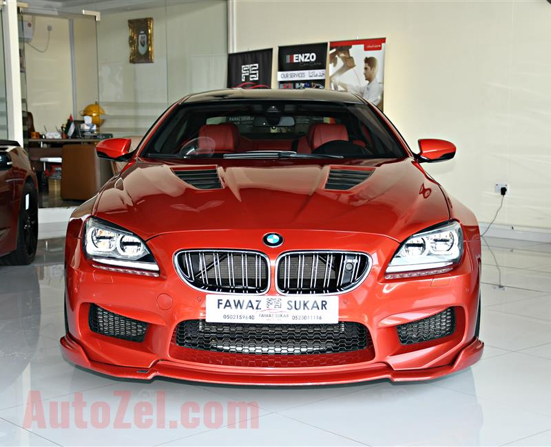 BMW M6 MODEL 2014 - RED - 153,000 KM - V8 - GCC 