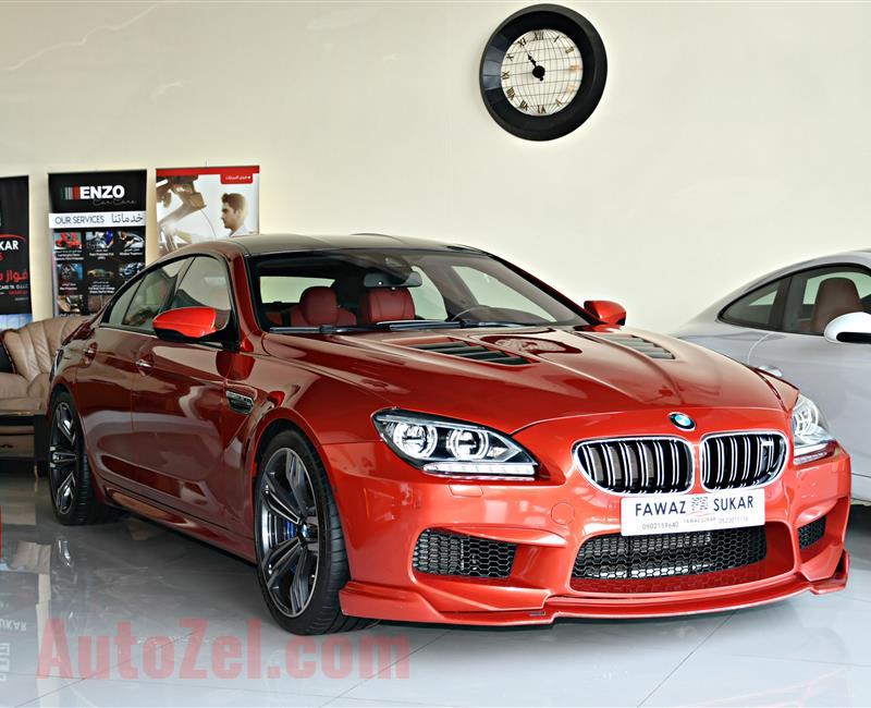 BMW M6 MODEL 2014 - RED - 153,000 KM - V8 - GCC 